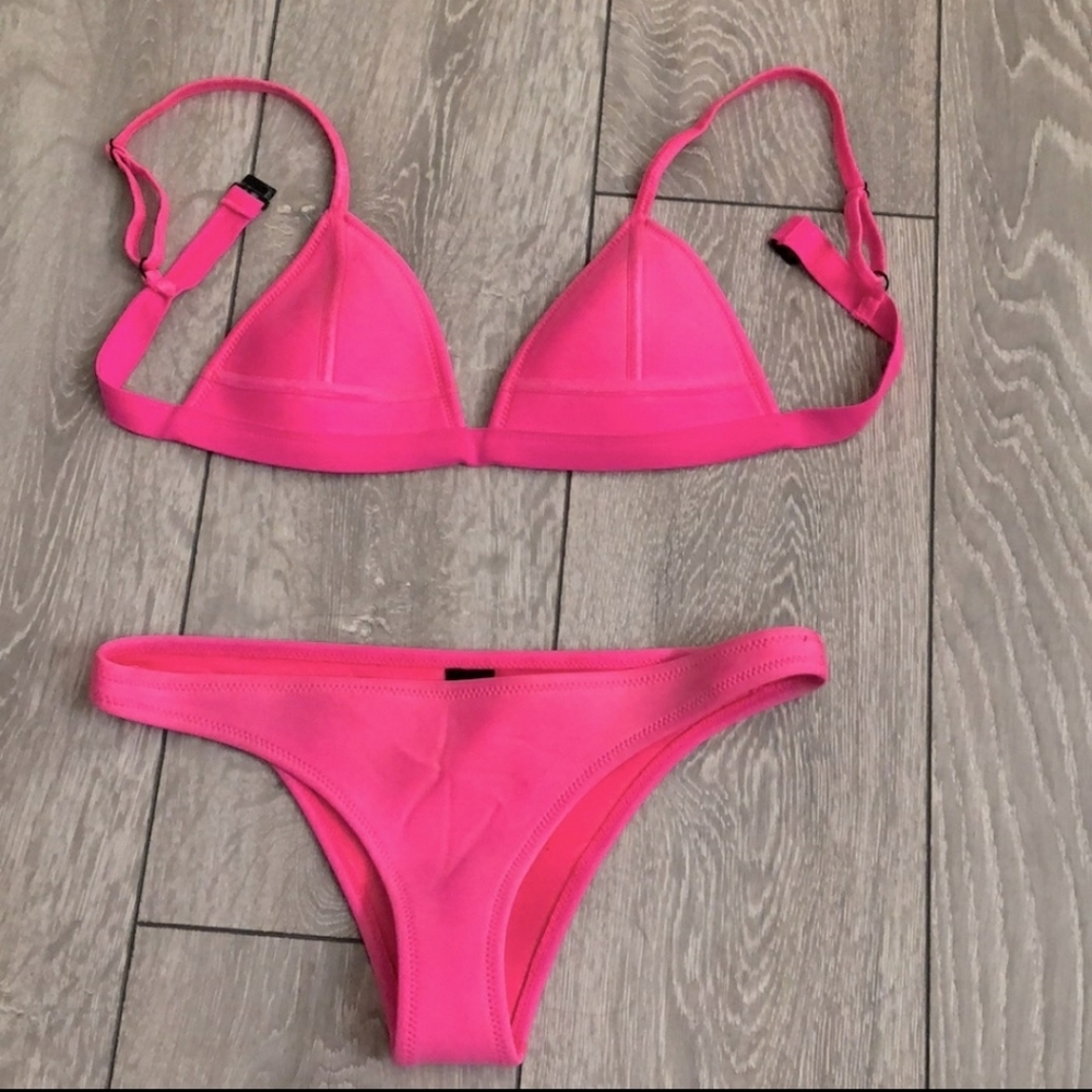 Traingl bikini hot pink